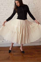 Octave Skirt - Butter/Ivory