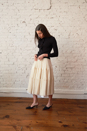 Octave Skirt - Butter/Ivory