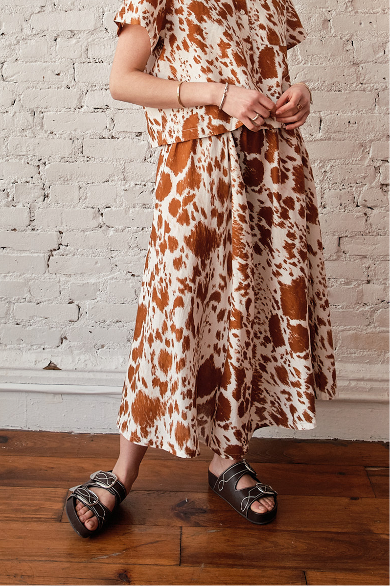 Play Skirt - Cow Print