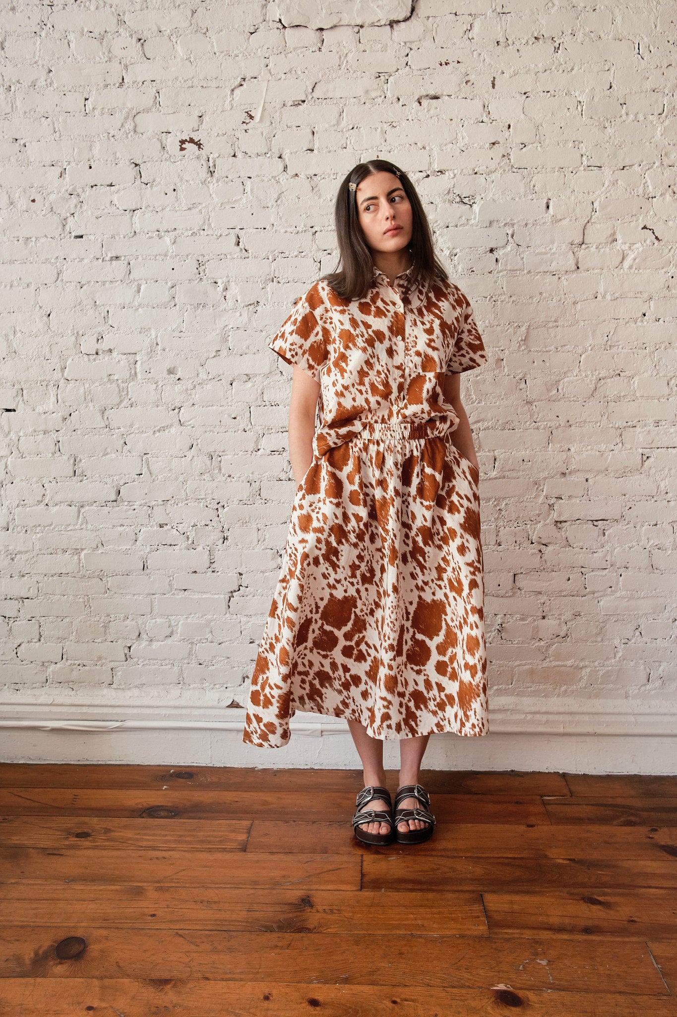 Play Skirt - Cow Print