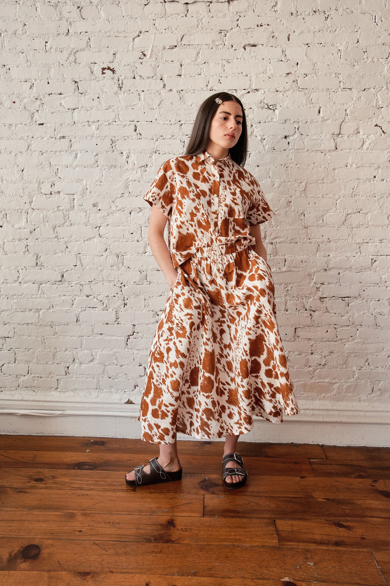 Play Skirt - Cow Print