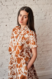 Corso Buttondown Cotton/Linen - Impressionist Cow