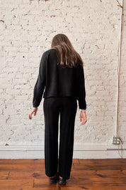 Iggy Ribbed Pants - Black