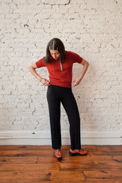 Iggy Ribbed Pants - Black