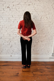 Iggy Ribbed Pants - Black