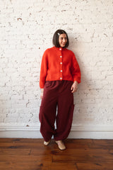 Chef Pants - Wine Horizontal Corduroy