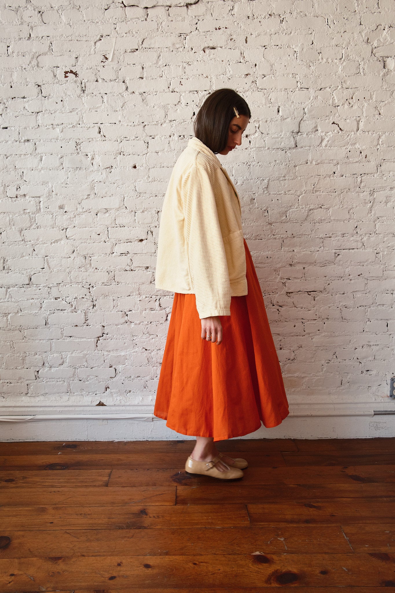 Forager Coat - Horizontal Corduroy Butter