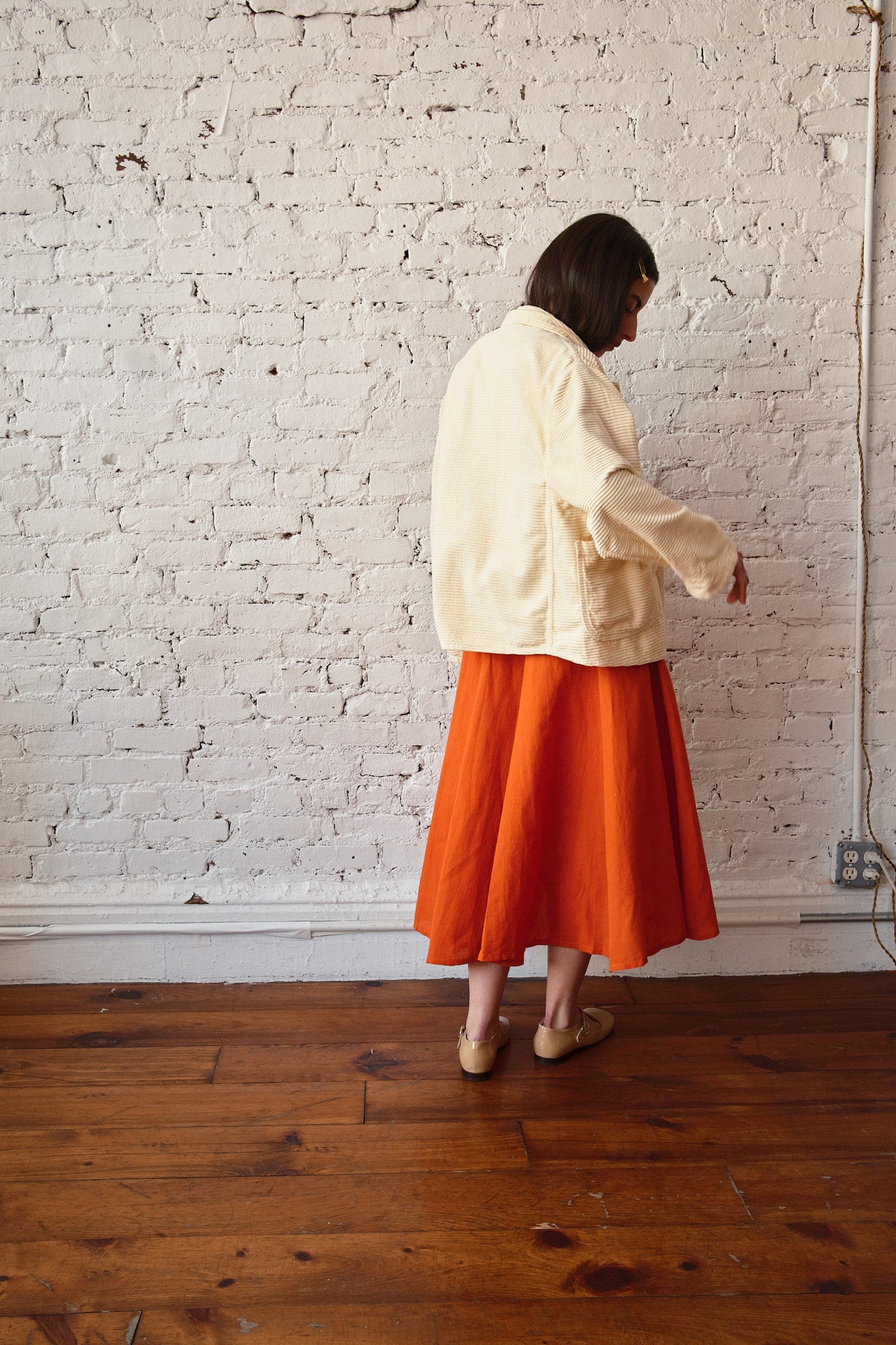 Forager Coat - Horizontal Corduroy Butter