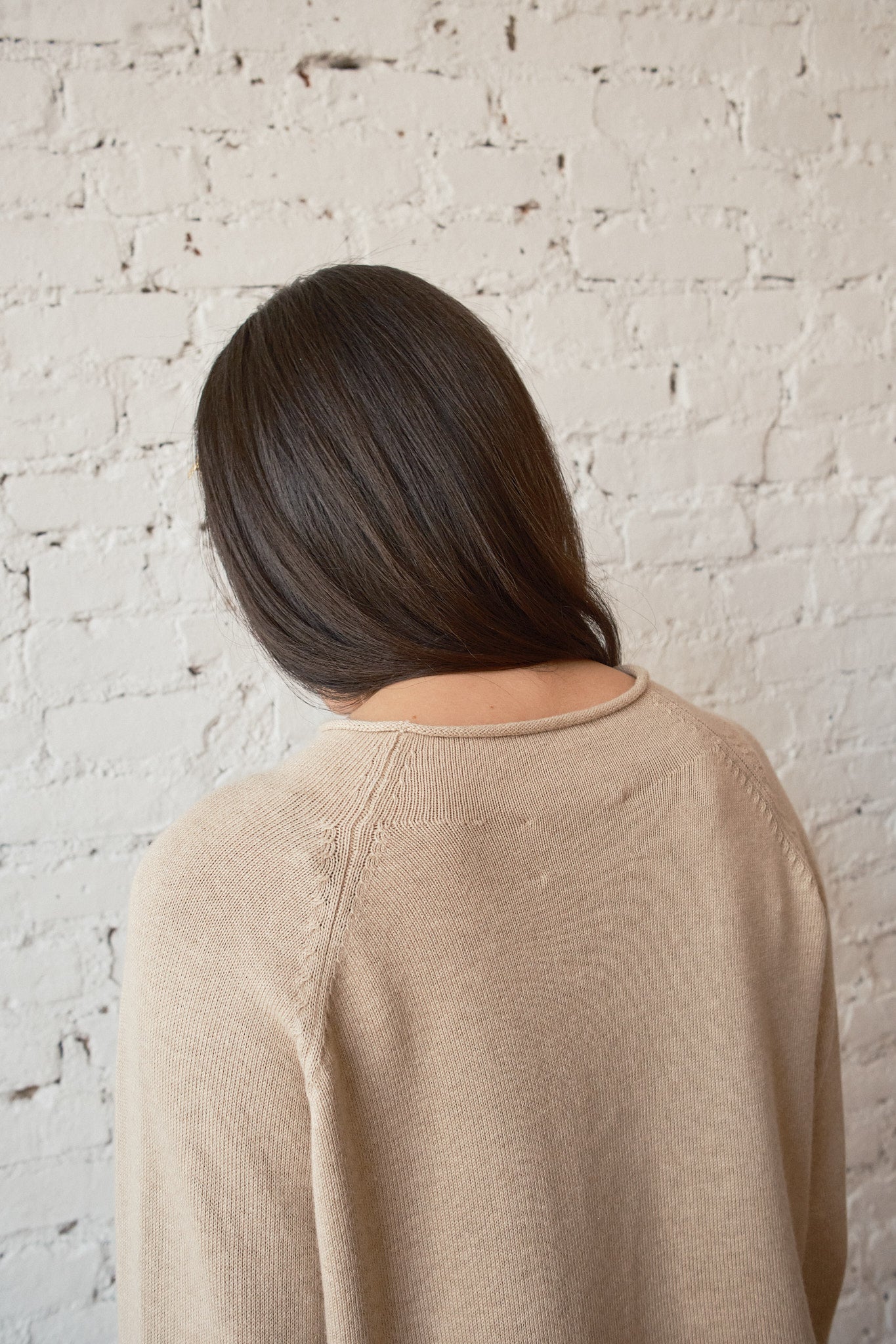 Ida Rollneck Cardigan - Parchment