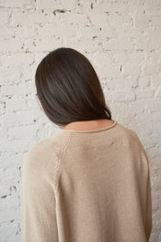 Ida Rollneck Cardigan - Parchment