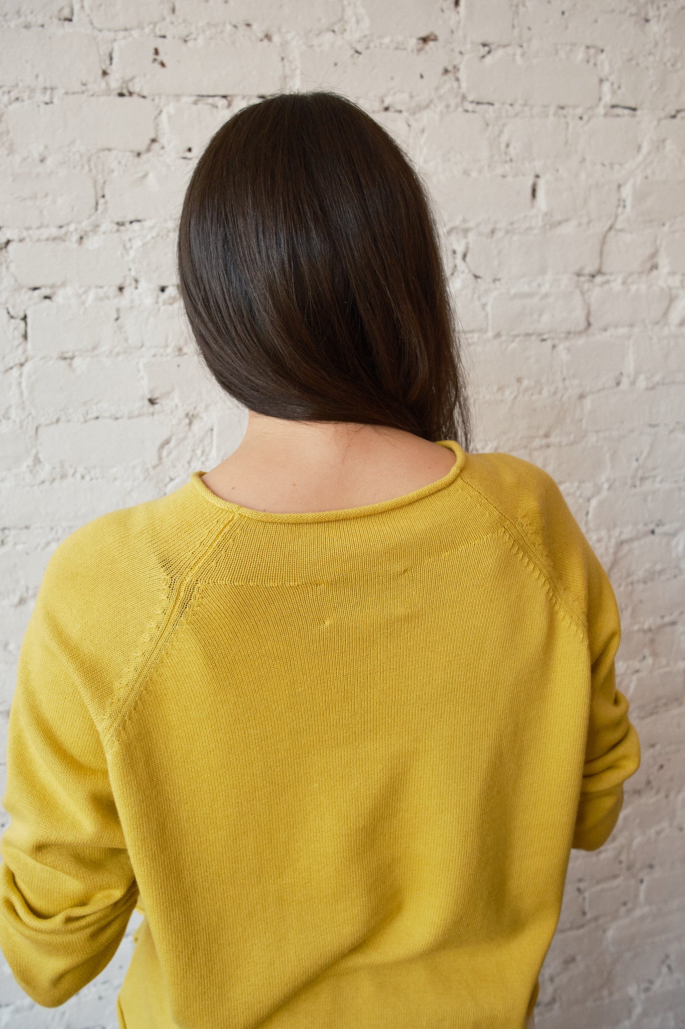 Iris Rollneck Cotton/Cashmere Pullover - Sunshine | Nikki Chasin