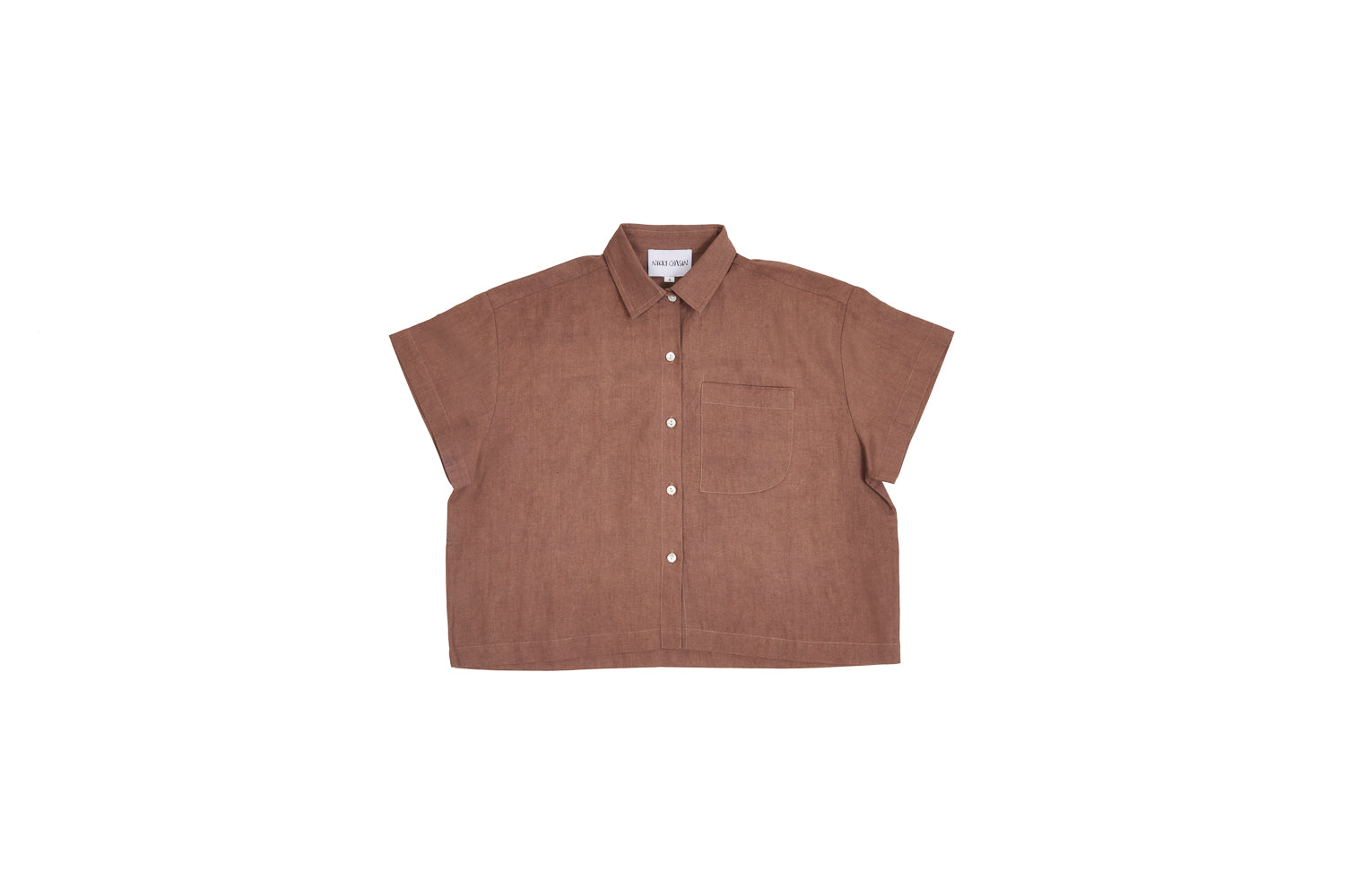 Corso Buttondown Cotton/Linen - Cocoa