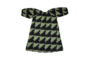 Ballad Dress - Houndstooth Green