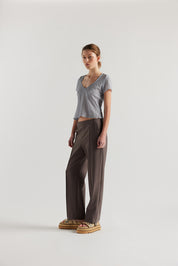 Centered V-Neck Top