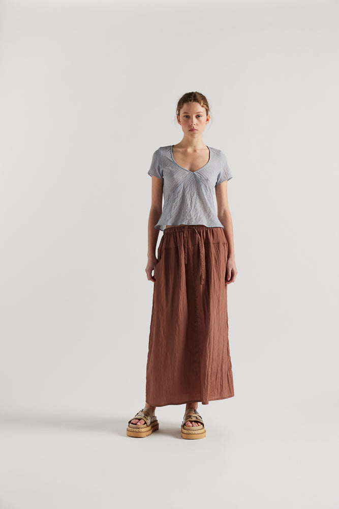Centered V-Neck Top