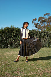 Octave Skirt - Black/Ivory