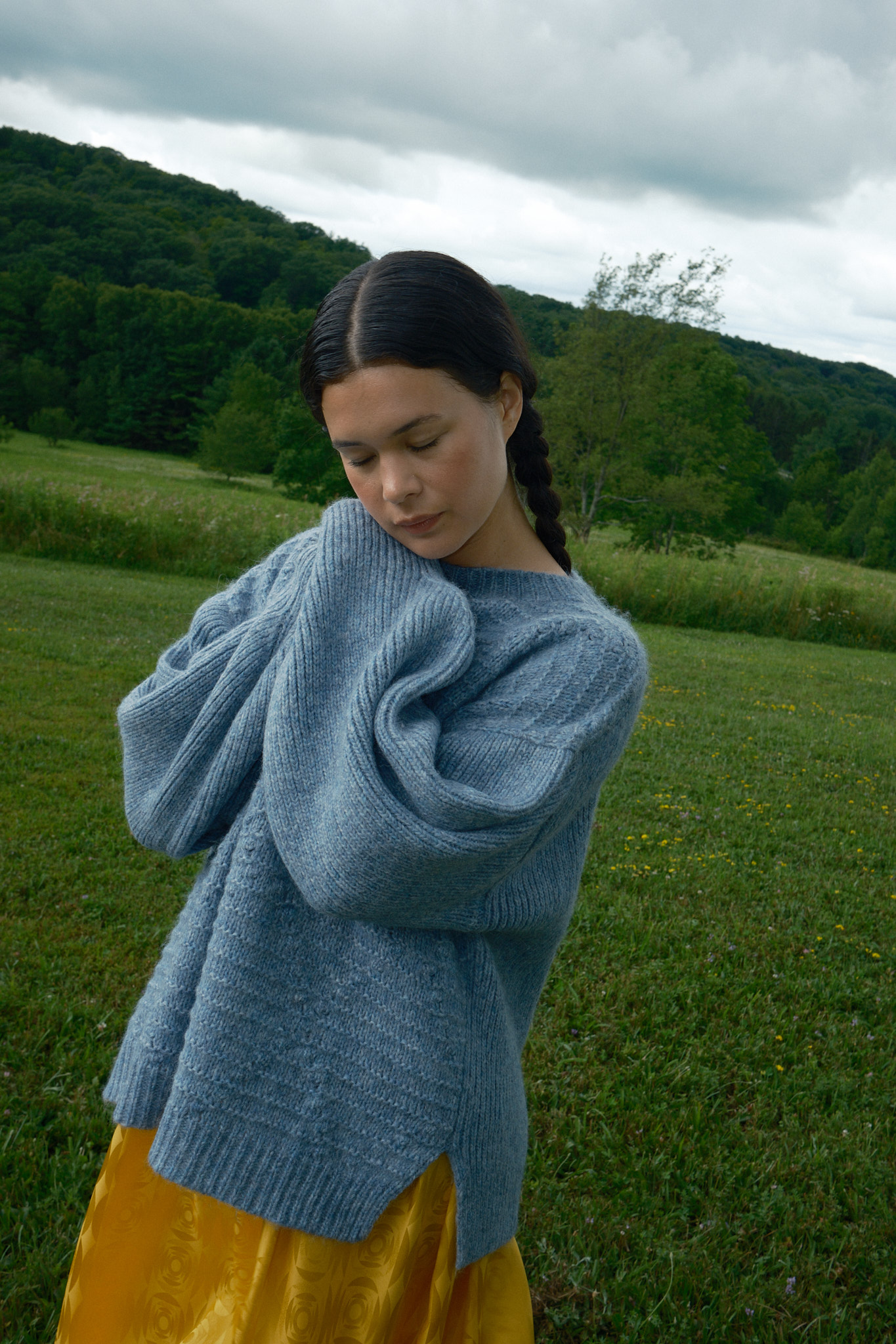 Saskia Cable Pullover - Powder