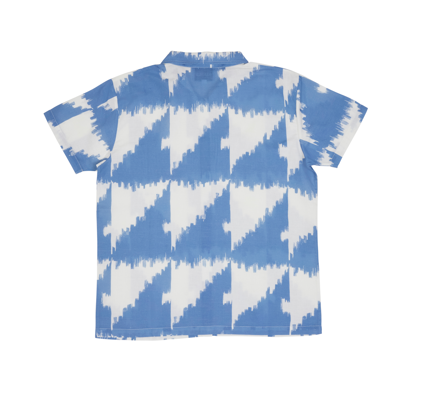 Dylan Shirt Cotton/Linen - Houndstooth Marine