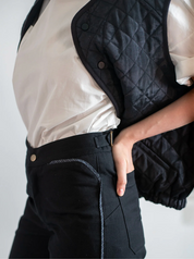 Quilt Vest - Black