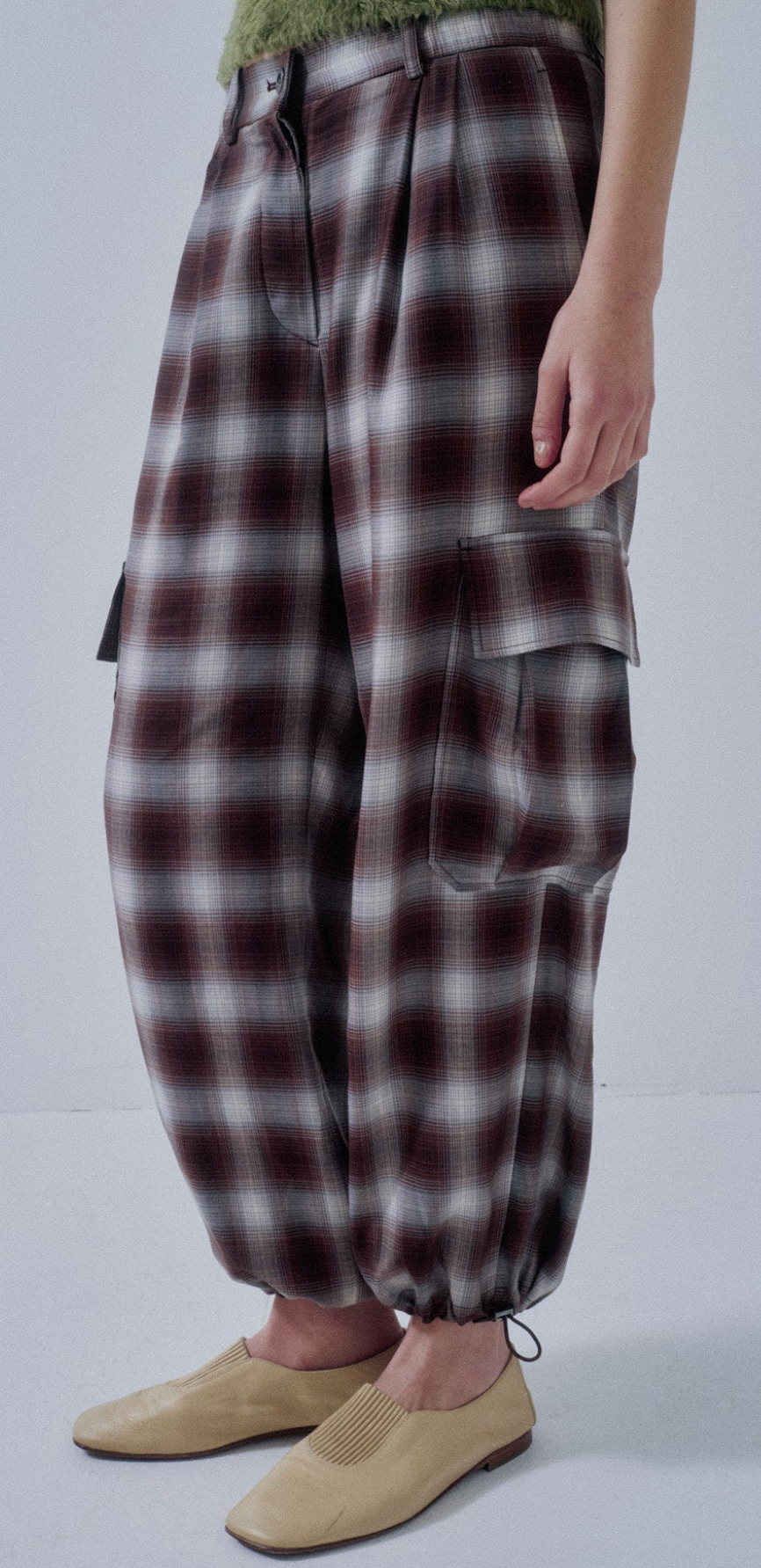 Plaid Balloon Joggers
