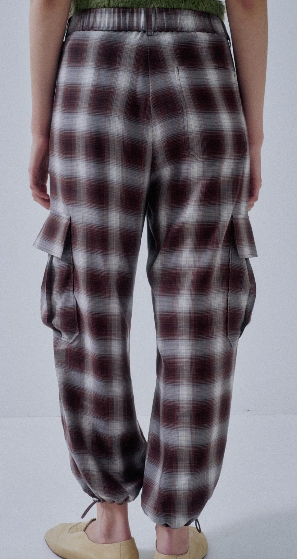 Plaid Balloon Joggers
