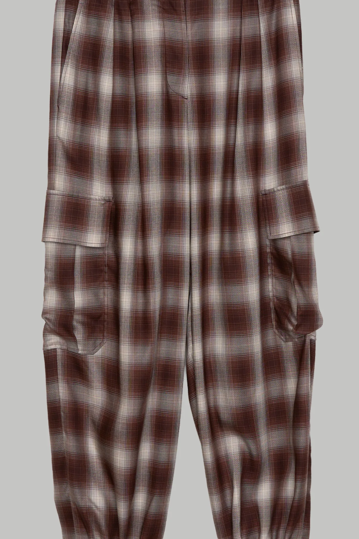Plaid Balloon Joggers, view 4