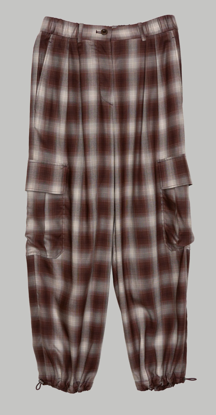 Plaid Balloon Joggers