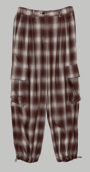 Plaid Balloon Joggers