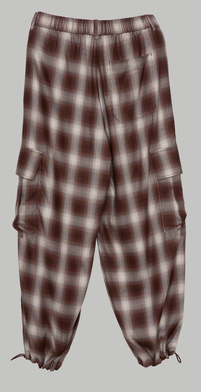 Plaid Balloon Joggers