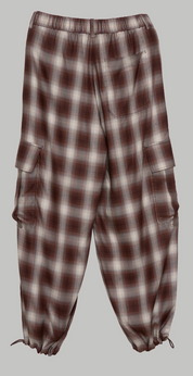Plaid Balloon Joggers