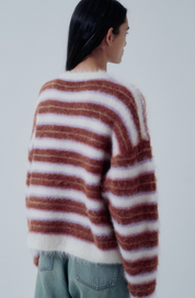 Striped Fuzzy Sweater