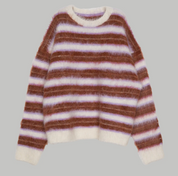 Striped Fuzzy Sweater
