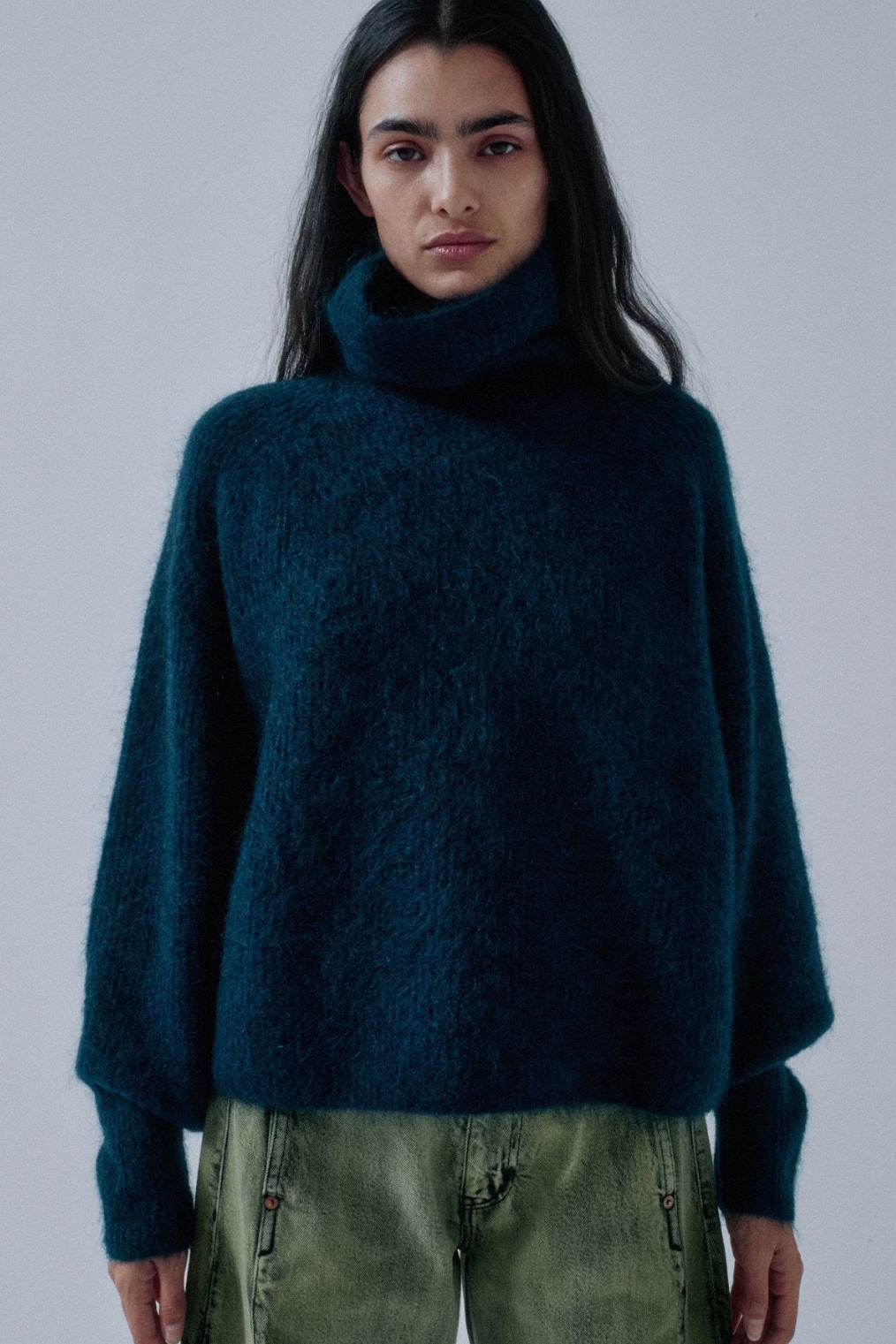 Mohair Highneck - Midnight Blue