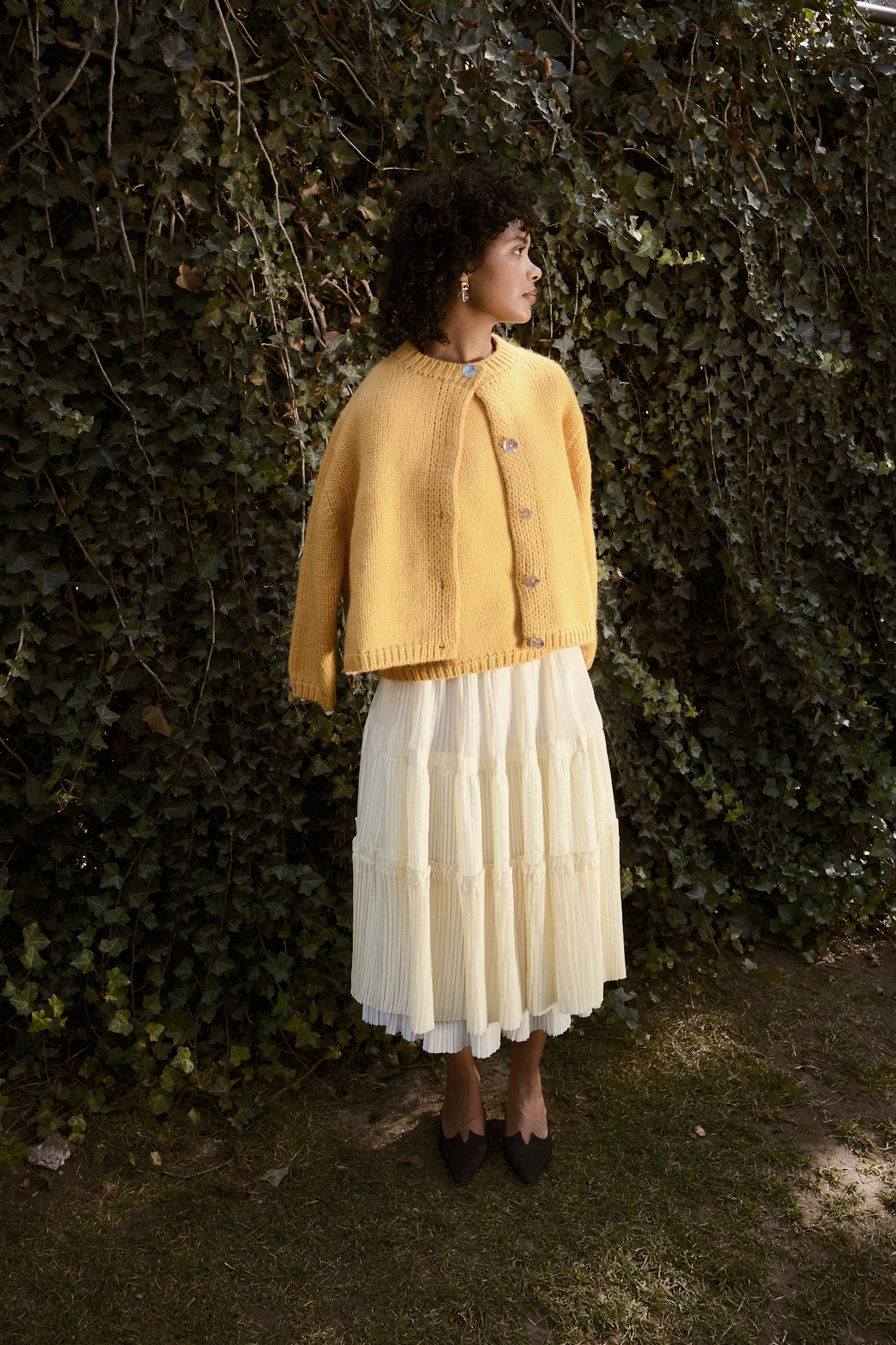 Sheba Cardigan Sweater - Dijon