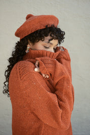 Pom Pom Beret - Chili