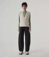 Barrel Denim Pants - Black