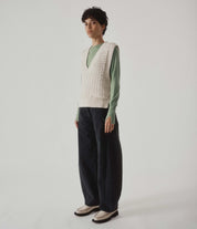 Barrel Denim Pants - Black
