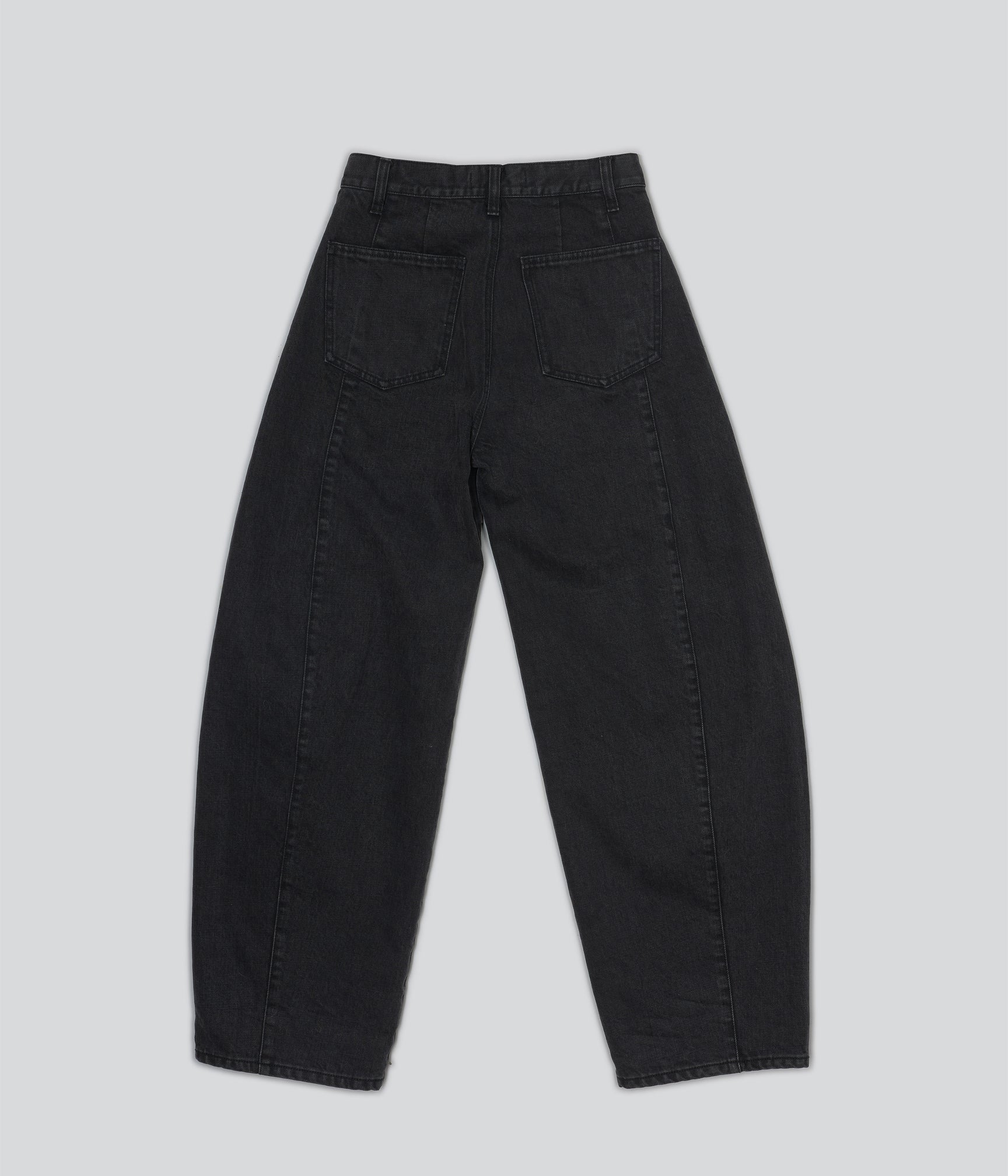 Barrel Denim Pants - Black