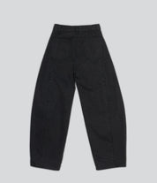 Barrel Denim Pants - Black