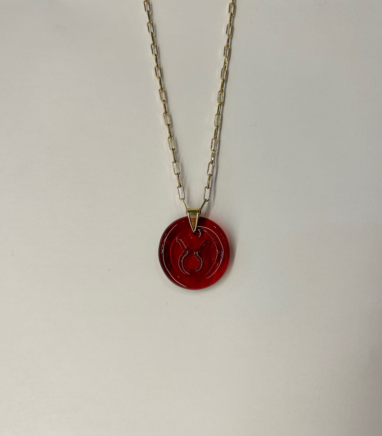 Zodiac Pendant Necklace - Garnet