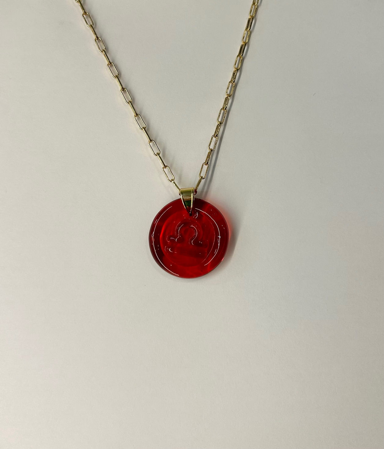 Zodiac Pendant Necklace - Garnet
