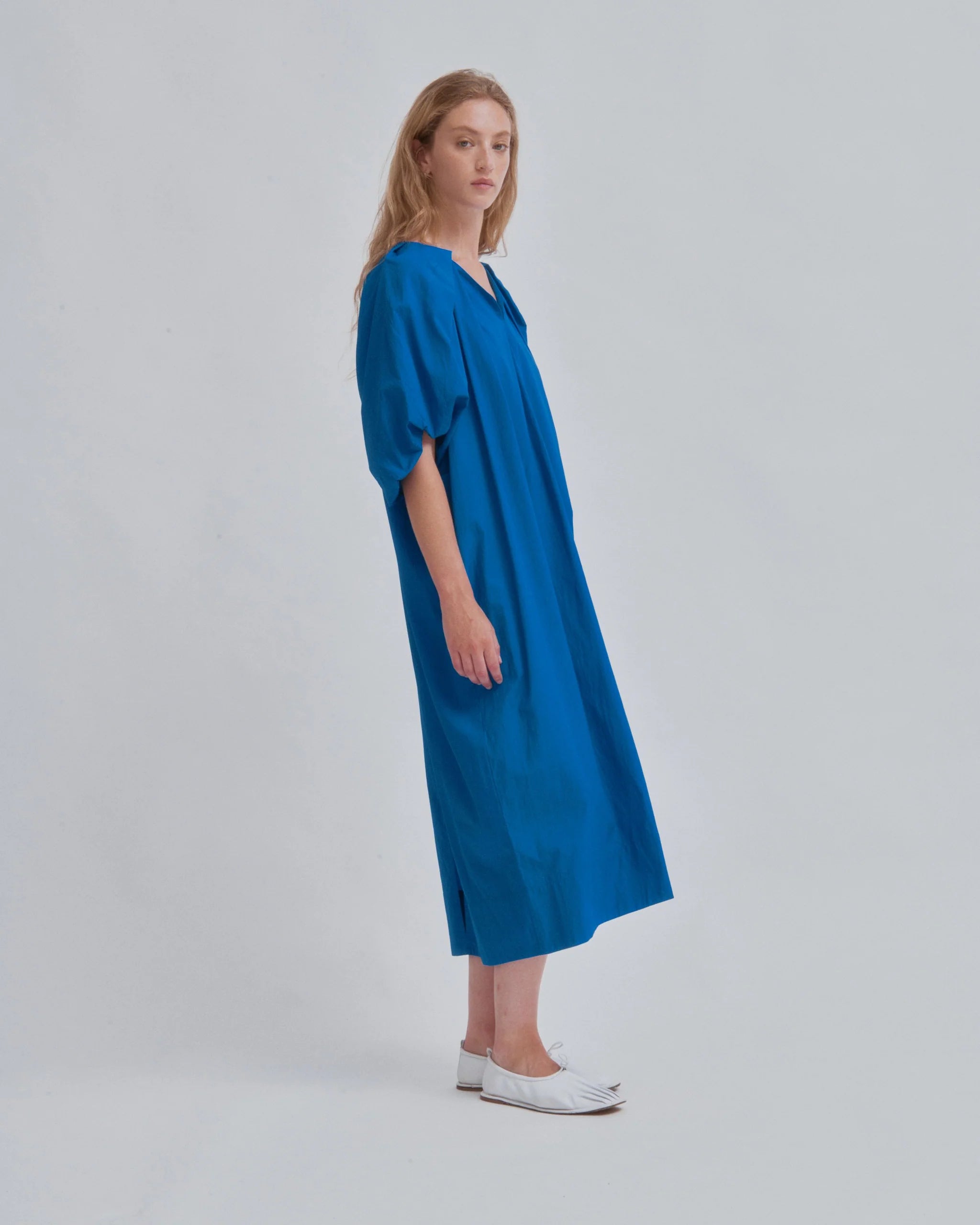 SAYAKA DAVIS Tucked Cocoon Dress ダークネイビー Tucked SAYAKA DAVIS Tucked Cocoon Dress ダークネイビー Tucked