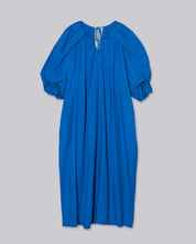 Tucked Cocoon Dress - Cerulean