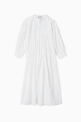 Twirling Dress Zig Zag Appliqué - White/White