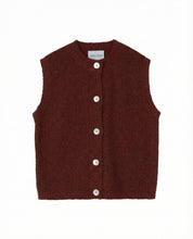 Solo Vest Textured Merino - Rust Speckle
