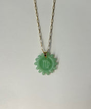 Zodiac Pendant Necklace - Seafoam