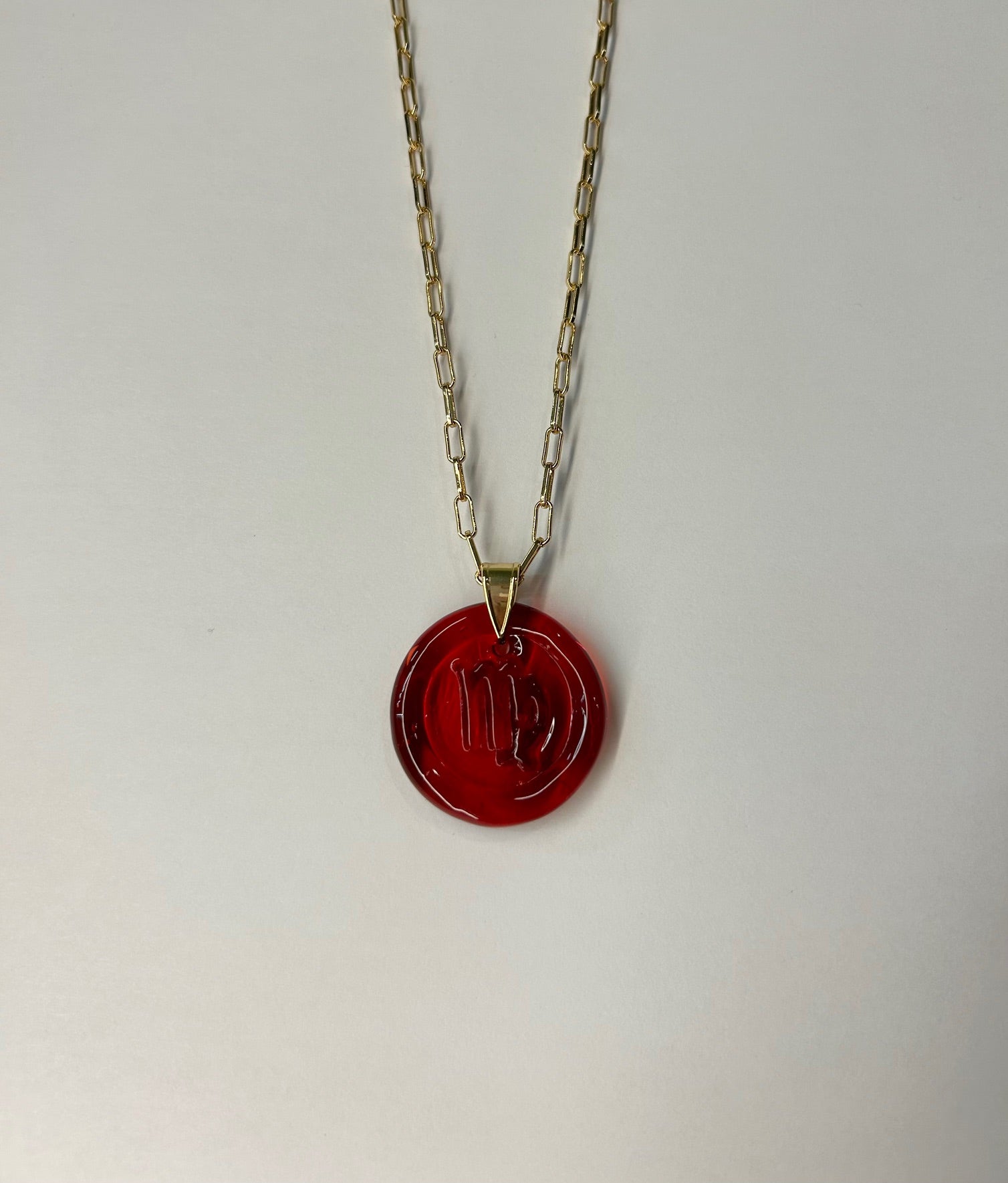 Zodiac Pendant Necklace - Garnet