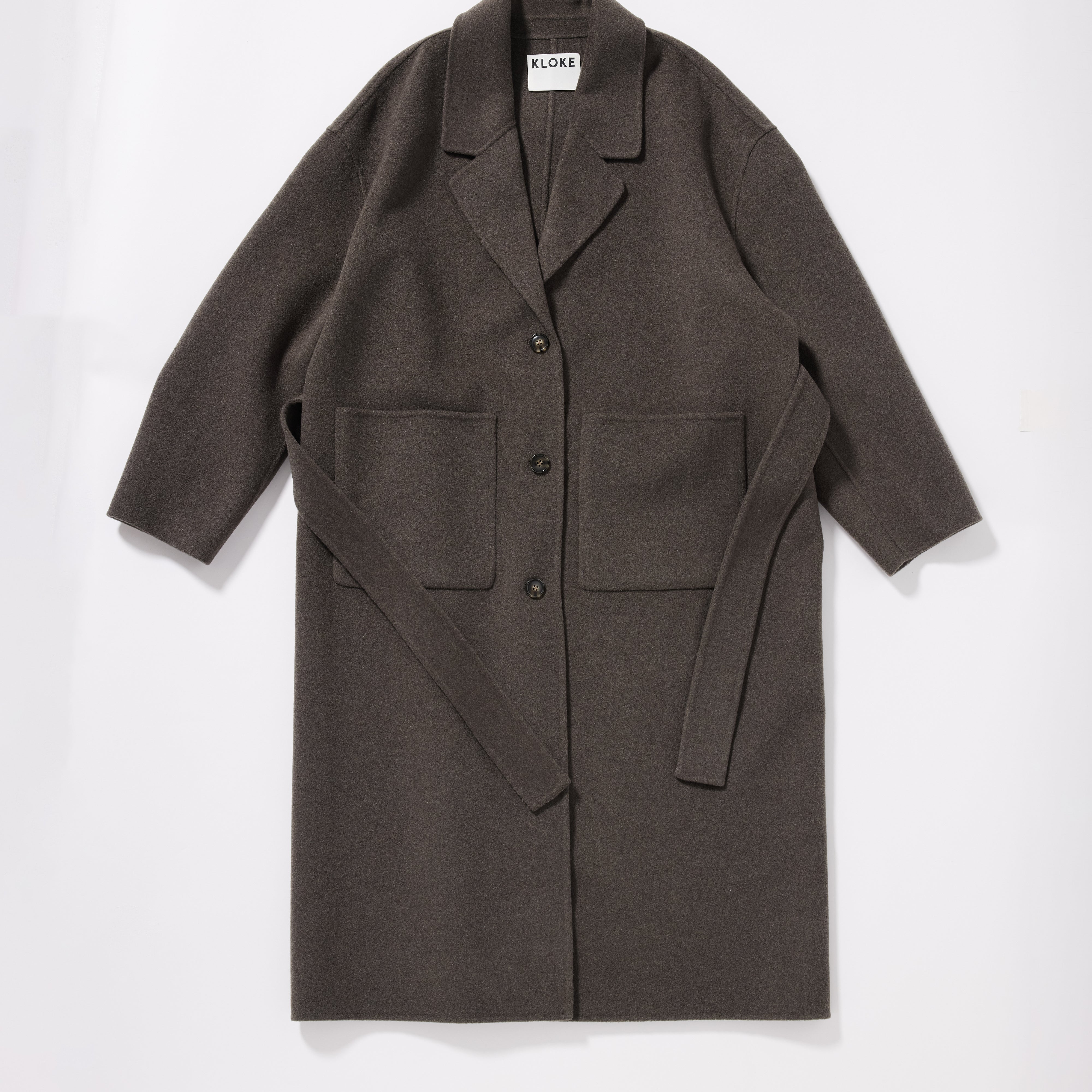 Retention Wool Coat - Olive Taupe (Pewter)