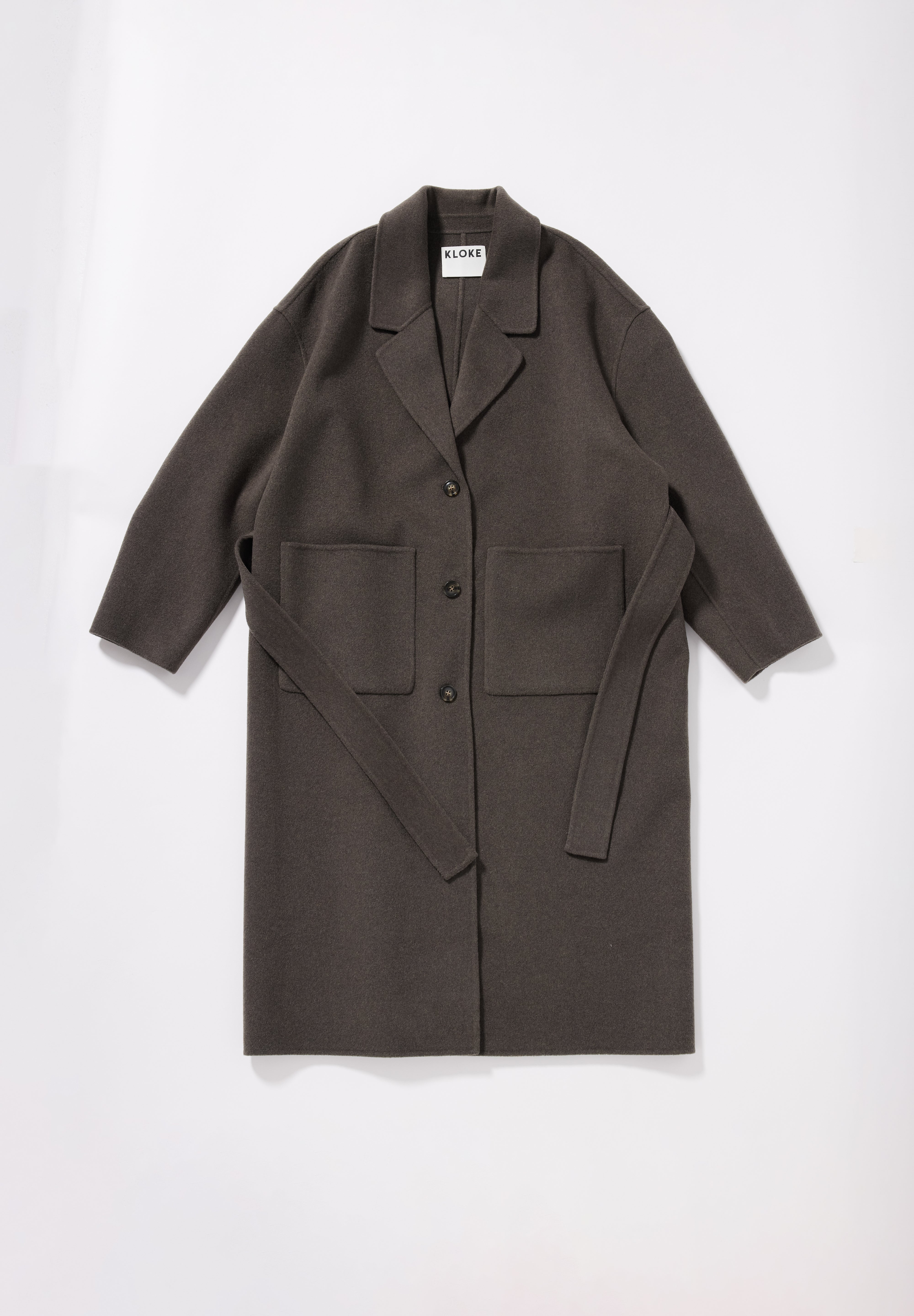 Retention Wool Coat - Olive Taupe