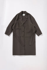 Retention Wool Coat - Olive Taupe